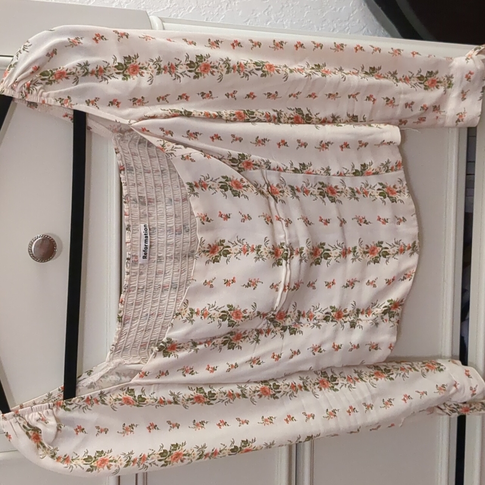 Reformation Floral Long Sleeved Top
